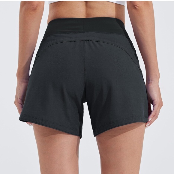 Women's Black Swim Shorts - Picture 2 of 5